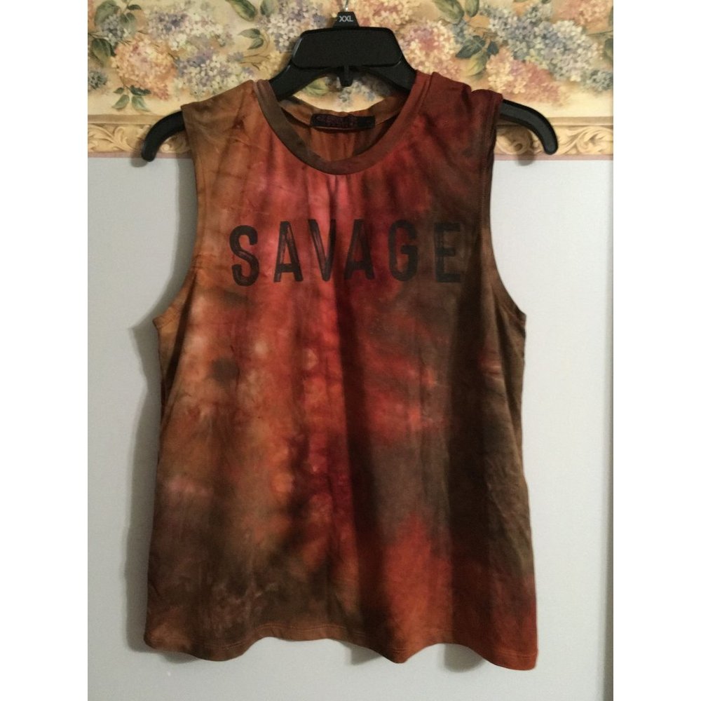Love For Humanity Couture Medium Tie Dye Savage Boho Hippie Festival Top